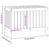 Garden Storage Box 76X42.5X54 Cm Solid Wood Pine