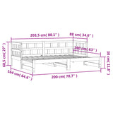 Daybed With Trundle Without Mattress Solid Wood