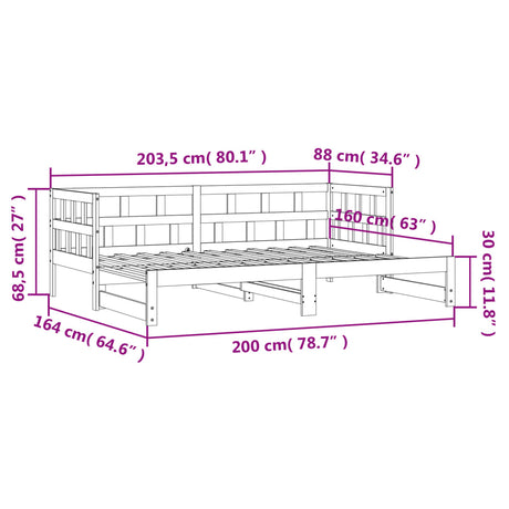 Daybed With Trundle Without Mattress Solid Wood