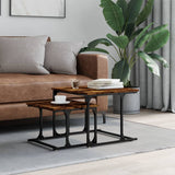 Nesting Coffee Table 2 Pcs Engineered Wood
