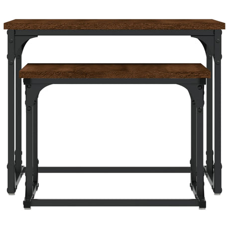 Nesting Coffee Table 2 Pcs Engineered Wood