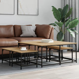 Nesting Coffee Tables 5 Pcs Engineered Wood