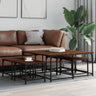 Nesting Coffee Tables 5 Pcs Engineered Wood