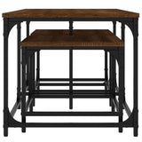 Nesting Coffee Tables 3 Pcs Engineered Wood