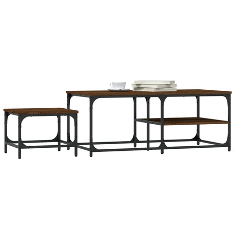 Nesting Coffee Tables 2 Pcs Engineered Wood