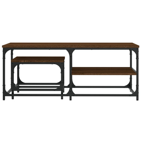 Nesting Coffee Tables 2 Pcs Engineered Wood