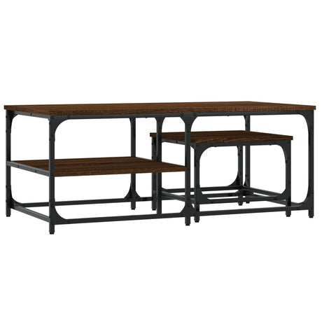 Nesting Coffee Tables 2 Pcs Engineered Wood
