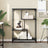 Bookshelf Engineered Wood And Steel