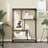 Bookshelf Engineered Wood And Steel