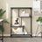 Bookshelf Engineered Wood And Steel