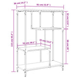 Bookshelf Engineered Wood And Steel