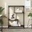 Bookshelf Engineered Wood And Steel