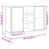 Sideboard 100X35X70 Cm Engineered Wood