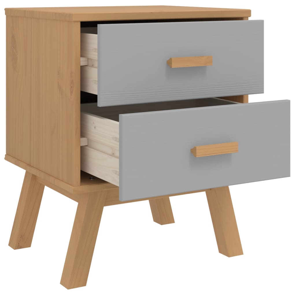 Bedside Cabinet Olden Solid Wood Pine