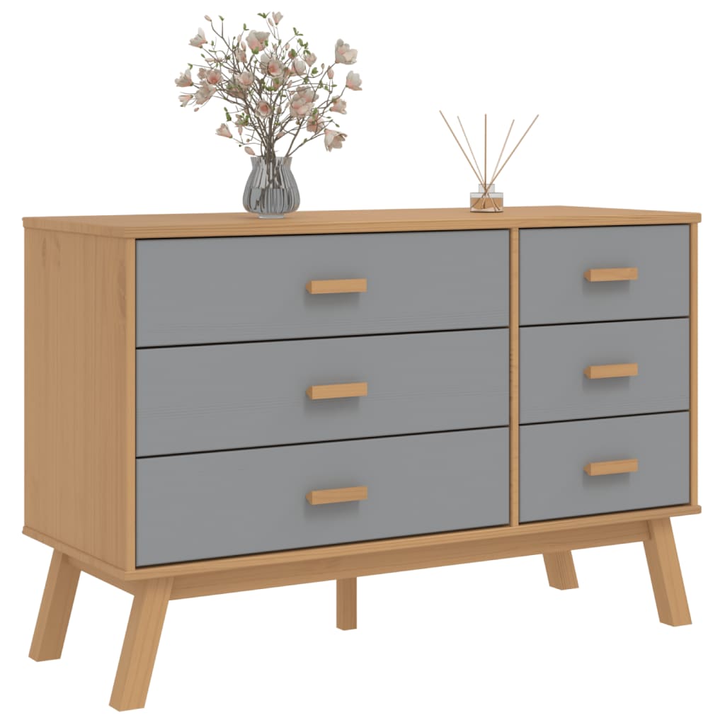Drawer Cabinet Olden Solid Wood Pine