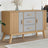 Sideboard Olden 114X43X73.5Cm Solid Wood Pine