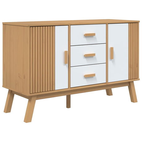 Sideboard Olden 114X43X73.5Cm Solid Wood Pine