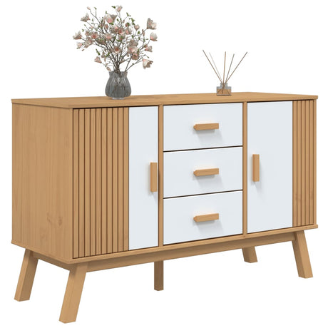 Sideboard Olden 114X43X73.5Cm Solid Wood Pine