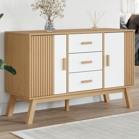 Sideboard Olden 114X43X73.5Cm Solid Wood Pine