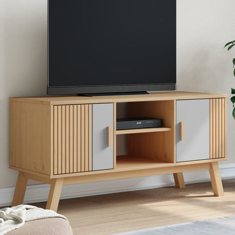 Tv Cabinet Olden 114X43X57 Cm Solid Wood Pine