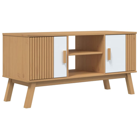 Tv Cabinet Olden 114X43X57 Cm Solid Wood Pine
