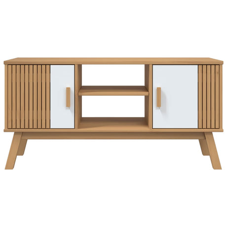 Tv Cabinet Olden 114X43X57 Cm Solid Wood Pine