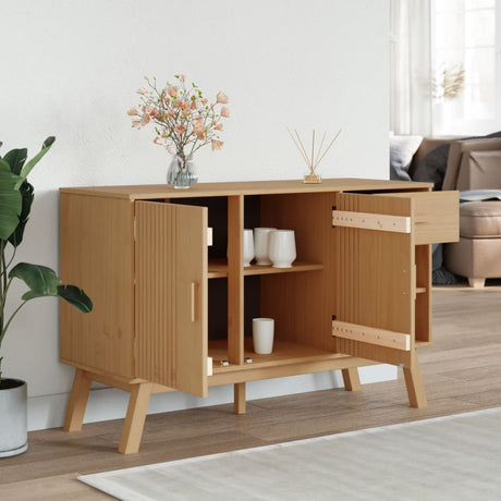 Sideboard Olden 114X43X73.5 Cm Solid Wood Pine