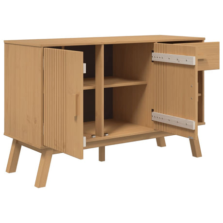 Sideboard Olden 114X43X73.5 Cm Solid Wood Pine