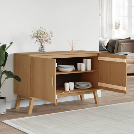 Sideboard Olden 114X43X73.5 Cm Solid Wood Pine