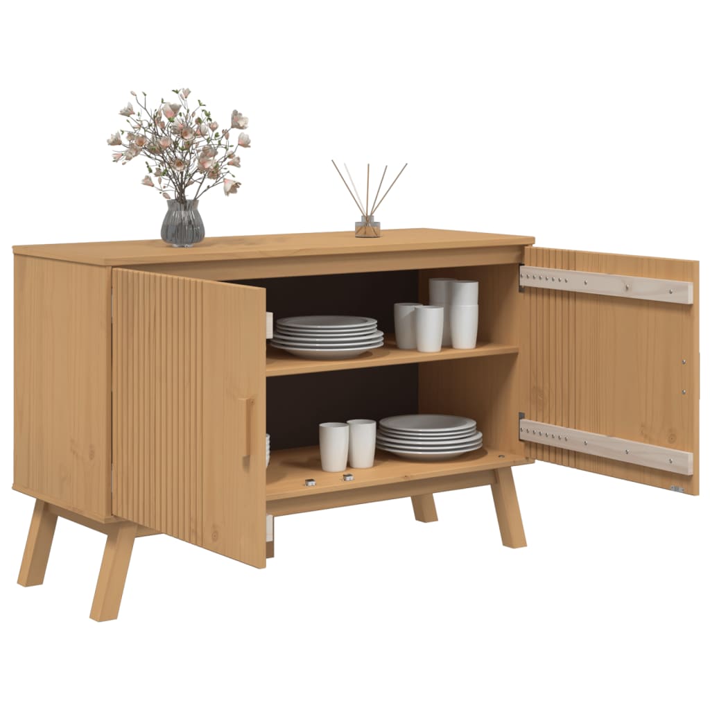 Sideboard Olden 114X43X73.5 Cm Solid Wood Pine