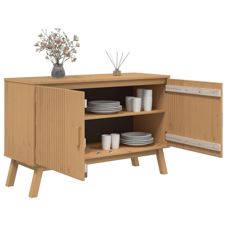 Sideboard Olden 114X43X73.5 Cm Solid Wood Pine