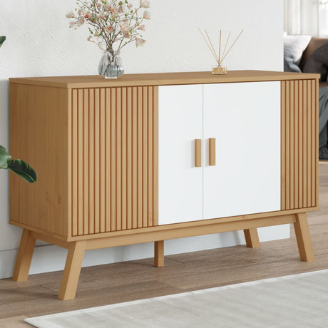 Sideboard Olden 114X43X73.5 Cm Solid Wood Pine