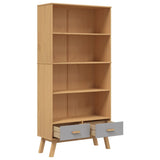 Bookcase 4-Tier Olden Solid Wood Pine