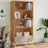 Bookcase 4-Tier Olden Solid Wood Pine