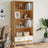 Bookcase 4-Tier Olden Solid Wood Pine