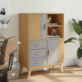 Highboard Olden 85X43X125 Cm Solid Wood Pine