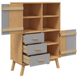 Highboard Olden 85X43X125 Cm Solid Wood Pine