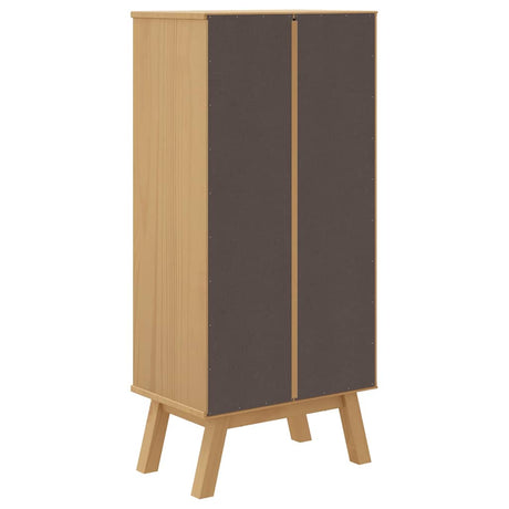 Shoe Cabinet Olden 55X35X120Cm Solid Wood Pine