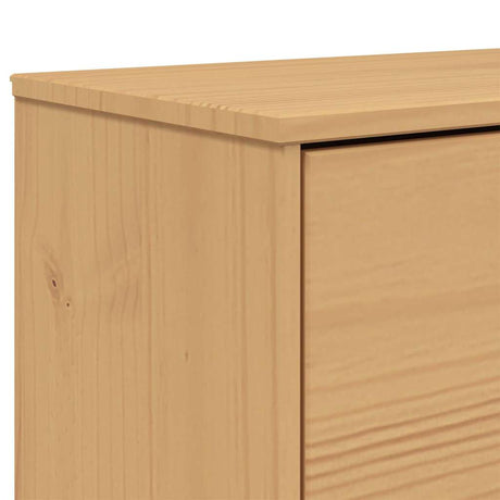 Shoe Cabinet Olden 55X35X120Cm Solid Wood Pine