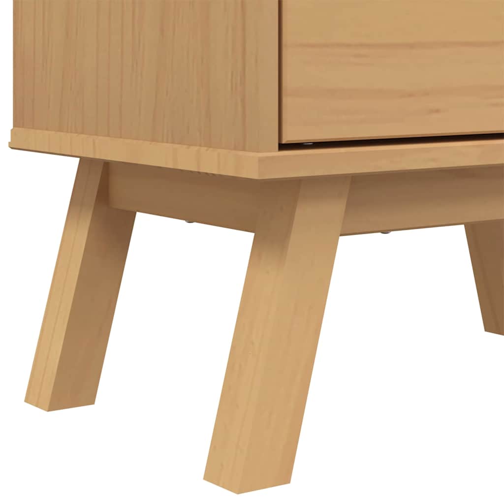 Shoe Cabinet Olden 55X35X120Cm Solid Wood Pine