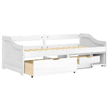 Day Bed With 3 Drawers Without Mattress &quot;Irun&quot; 90X200 Cm