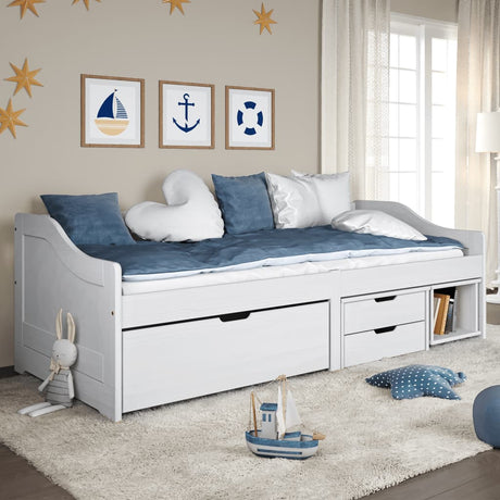 Day Bed With 3 Drawers Without Mattress &quot;Irun&quot; 90X200 Cm