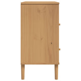 Sideboard Senja Rattan Look 80X40X80 Cm Solid Wood Pine