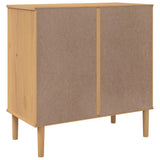 Sideboard Senja Rattan Look 80X40X80 Cm Solid Wood Pine