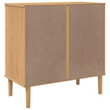 Drawer Cabinet Senja Rattan Look 80X40X80 Cm Solid Wood Pine