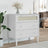 Drawer Cabinet Senja Rattan Look 80X40X80 Cm Solid Wood Pine