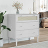 Drawer Cabinet Senja Rattan Look 80X40X80 Cm Solid Wood Pine