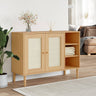 Sideboard Senja Rattan Look 112X40X80Cm Solid Wood Pine