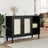 Sideboard Senja Rattan Look 112X40X80Cm Solid Wood Pine