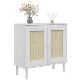 Sideboard Senja Rattan Look 80X35X80 Cm Solid Wood Pine